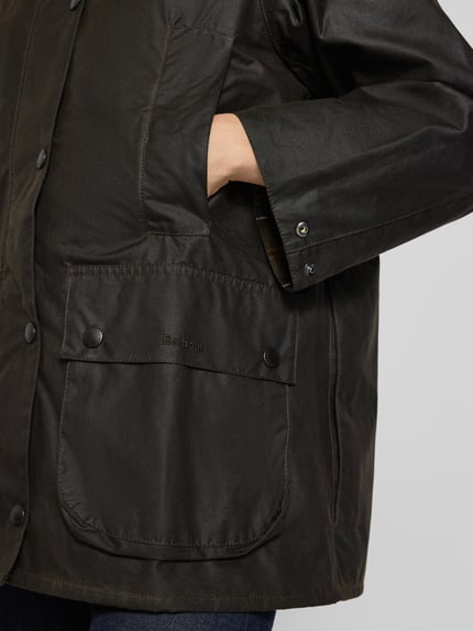 Barbour Oversized Wachsjacke aus reiner Baumwolle Modell 'BEAUFORT' Oliv 3