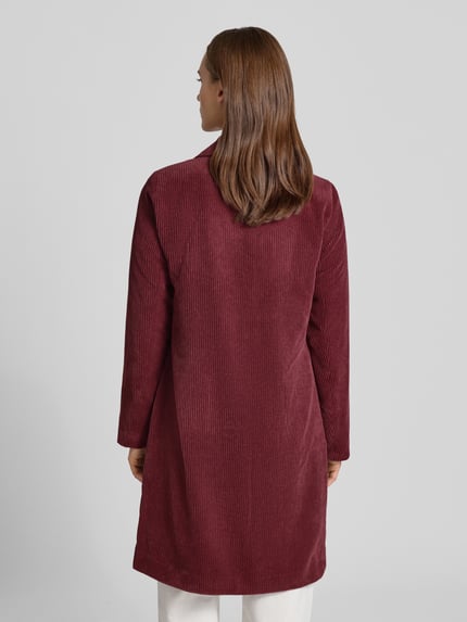 ONLY Regular Fit Mantel mit Reverskragen Modell 'ASTRID' Bordeaux 5