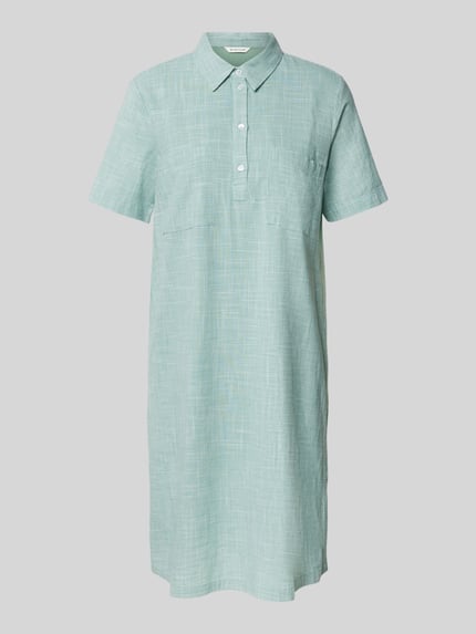 Tom Tailor Blusenkleid aus reiner Baumwolle Mint 2
