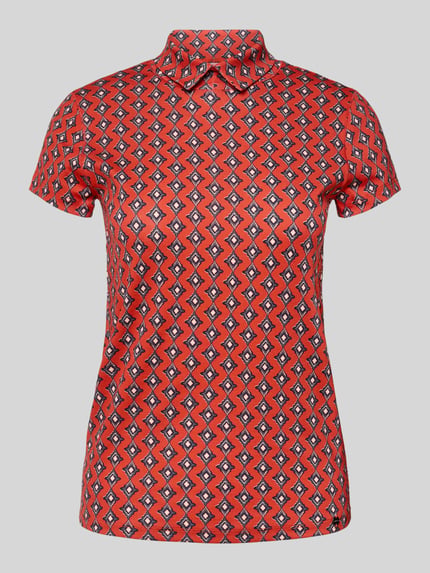 Slim Fit T-Shirt mit Polokragen Shop The Look MANNEQUINE