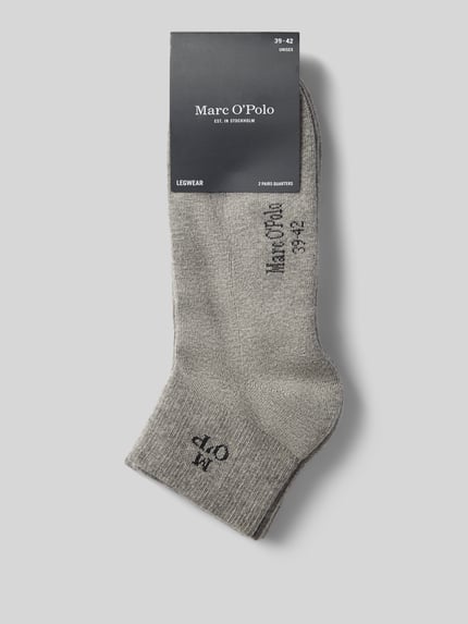 Marc O'Polo Socken mit Logo-Detail im 2er-Pack Hellgrau 3