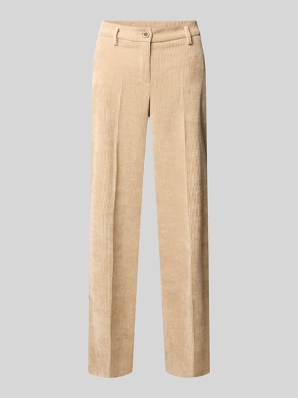 Stehmann Regular Fit Cordhose mit Bundfalten Beige 2