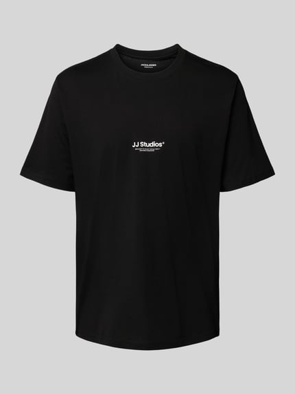JACK & JONES T-shirt z okrągłym dekoltem model 'SOHO' BLACK 2