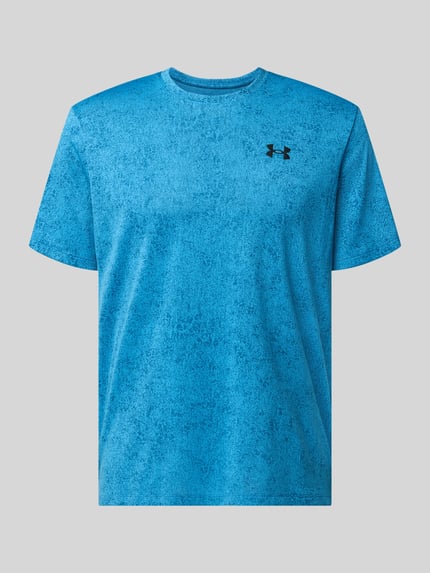 Under Armour Regular Fit Sport-T-Shirt mit Strukturmuster Modell 'Pixelate' Rauchblau 2