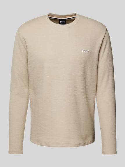 Longsleeve mit Label-Stitching Shop The Look MANNEQUINE