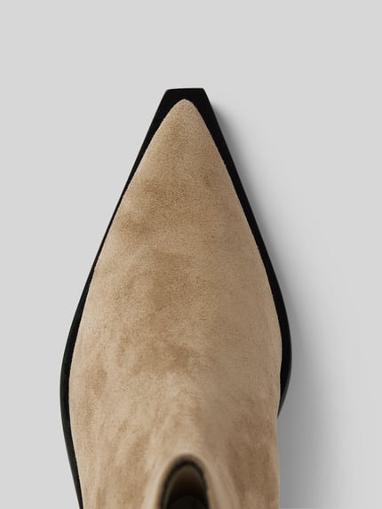 Anine Bing chelsea boots met elastische inzetten Taupe - 4
