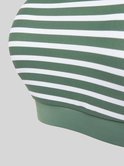 Venice Beach Bustier-Bikini-Oberteil mit elastischem Bund Modell 'Summer' Oliv 2