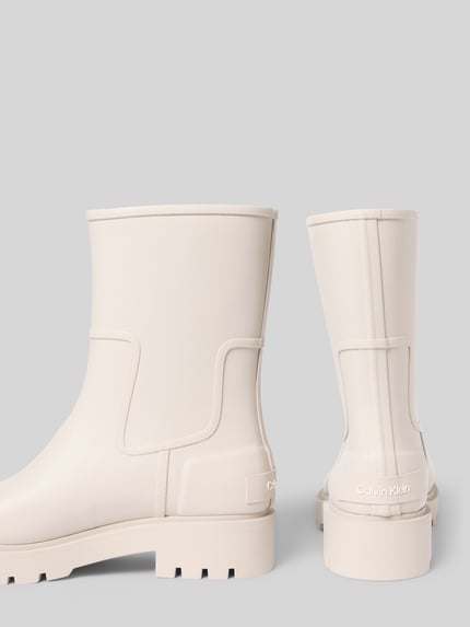 Calvin Klein Jeans Rubberen laarzen met labeldetail Beige - 2