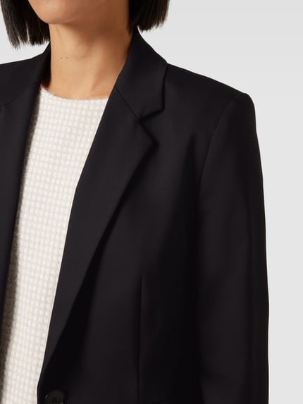 DRYKORN Blazer mit Knopfverschluss und Eingrifftaschen Modell 'TECHNO' Black 3