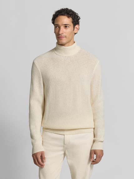 BOSS Pullover aus Wolle mit Rollkragen Offwhite 4