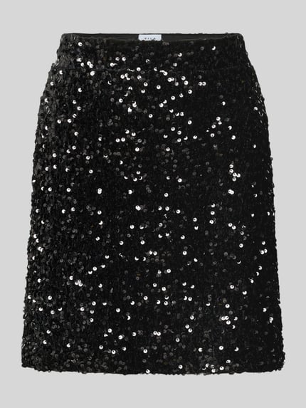 High Waist Minirock mit Pailletten Modell 'FAITH' Shop The Look MANNEQUINE