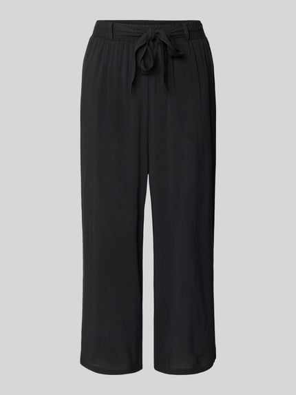 Soyaconcept Culotte aus Viskose mit Bindegürtel Black 2