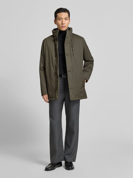 bugatti Regular Fit Parka mit Stehkragen Oliv 1
