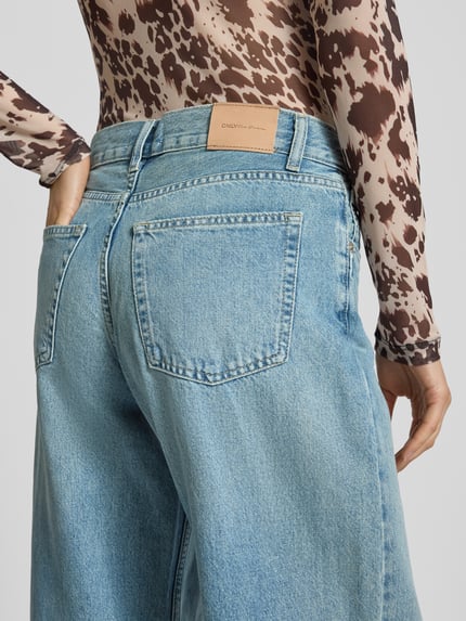 ONLY Low rise jeans van puur katoen, model 'HOPE' Jeansblauw - 3