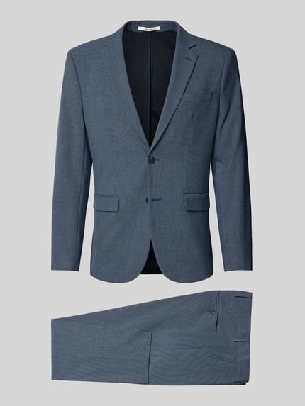 Selected Slim Fit Anzug mit Viskose-Anteil Modell 'LIAM' Marine 2