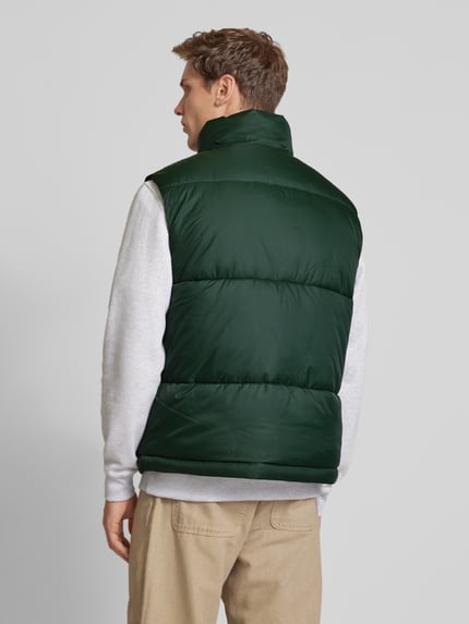 PEGADOR Steppweste mit Label-Stitching Dunkelgruen 5