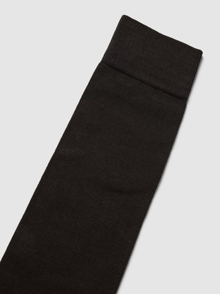FALKE Kniekousen met logostitching model 'Tiago' Donkerbruin - 2
