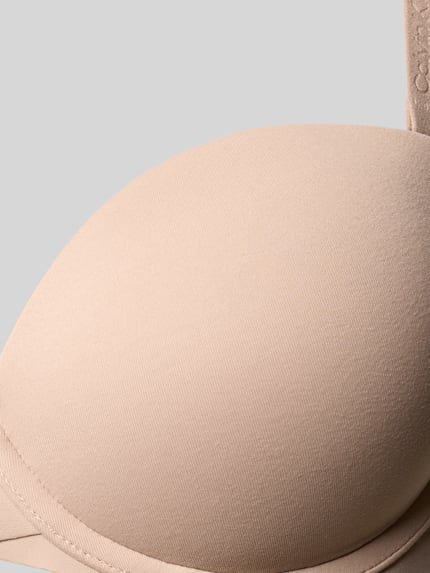 Calvin Klein Underwear Push-up-bh met labeldetails, model 'PERFECT FIT' Beige - 2