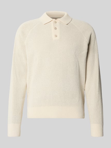 Jake*s Studio Men Strickpullover mit Polokragen Ecru 2