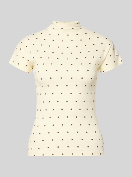 Slim Fit T-Shirt aus Baumwoll-Mix Shop The Look MANNEQUINE