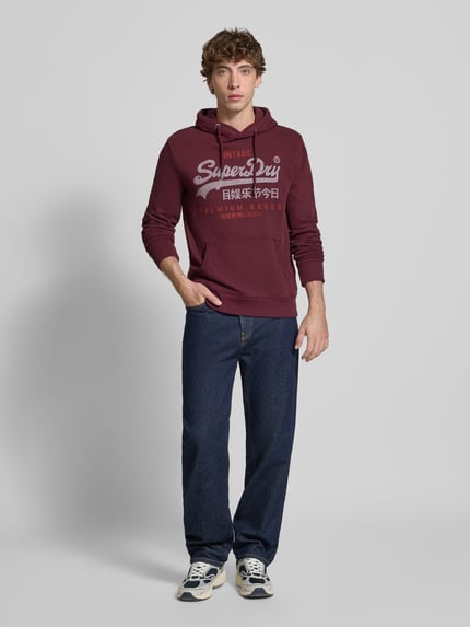 Superdry Hoodie mit Känguru-Tasche Bordeaux 1