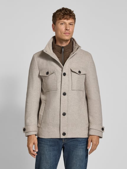 Christian Berg Men Jacke im 2-in-1-Look Beige Melange 4
