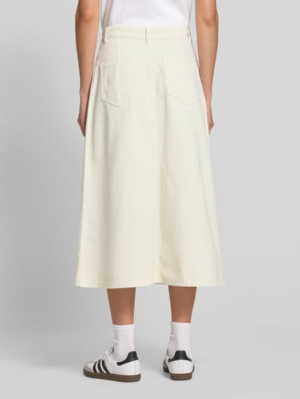 Jake*s Casual Jeansrock mit Bundfalten Offwhite 5