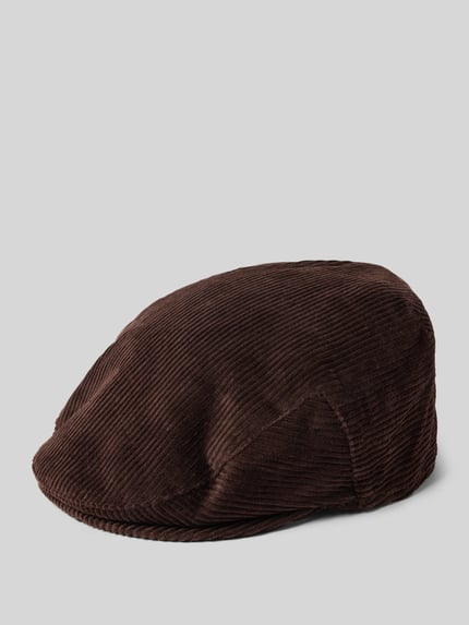 Barbour Platte pet van katoenen corduroy, model 'WESTDALE' Middenbruin - 1