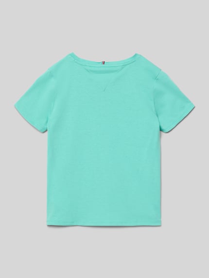 Tommy Hilfiger Teens Regular Fit T-Shirt aus Baumwoll-Mix Lagune 3