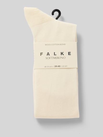 FALKE Skarpety z wyhaftowanym logo Złamany biały 3