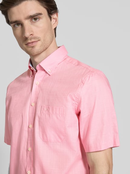 Fynch-Hatton Freizeithemd mit Knopfleiste Rosa 3