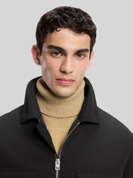 HUGO Bomberjacke Modell 'Edontos' mit Logo-Patch Black 3
