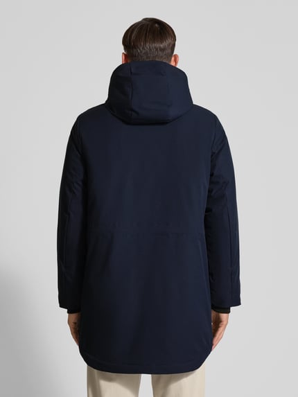 Tom Tailor Denim Regular Fit Parkamantel aus wasserdichtem Material Dunkelblau 5