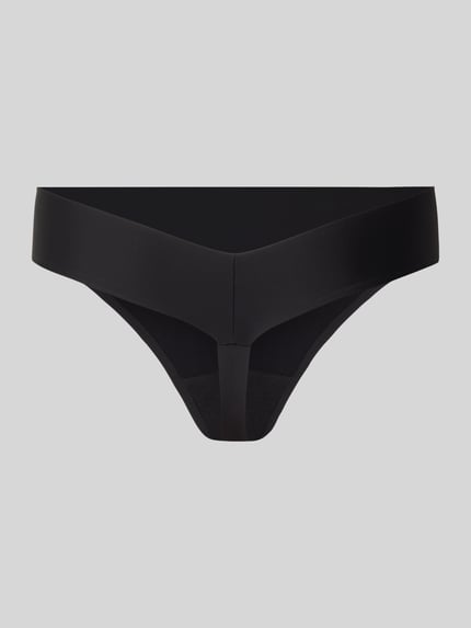 Triumph Stringi z szerokim fasonem bandażowym Model „Body Makeup Illusion” Czarny 3