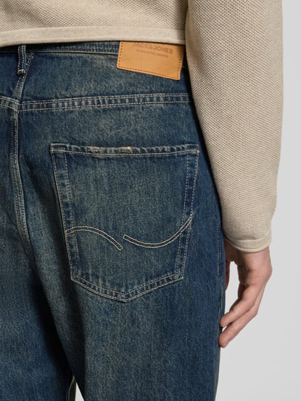 JACK & JONES Baggy Jeans im Used-Look Modell 'ALEX' Dunkelblau 3
