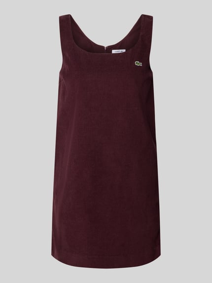 Lacoste Slim Fit Freizeitkleid aus reiner Baumwolle Bordeaux 2