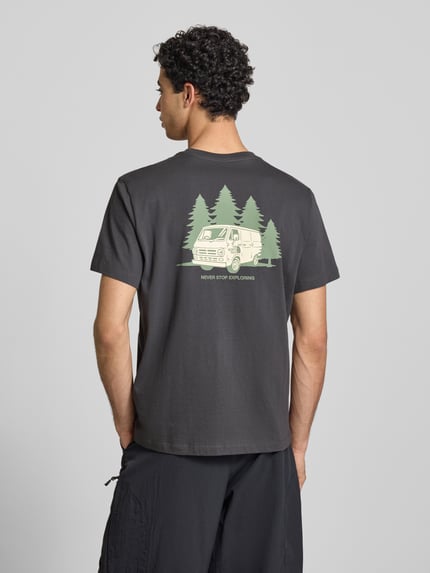 The North Face T-Shirt mit Label-Print und Rundhalsausschnitt Anthrazit 5