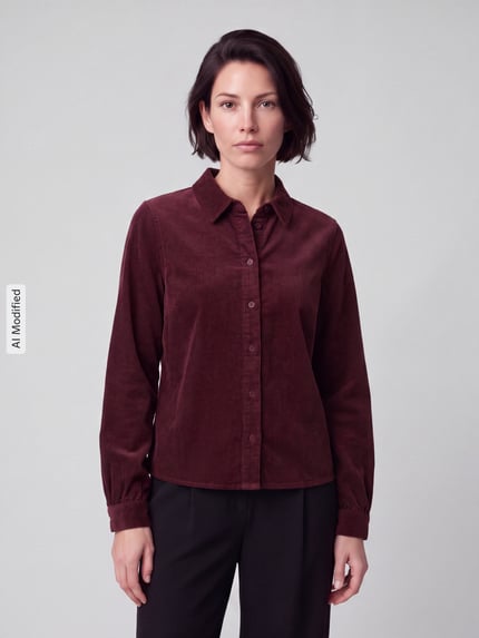 Marc O'Polo DENIM Bluzka z długim rękawem o kroju regular fit z czystej bawełny Bordowy 4