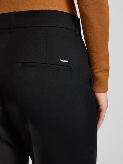 Brax Spodnie materiałowe o kroju straight fit z dodatkiem wiskozy model ‘Maine’ Czarny 3