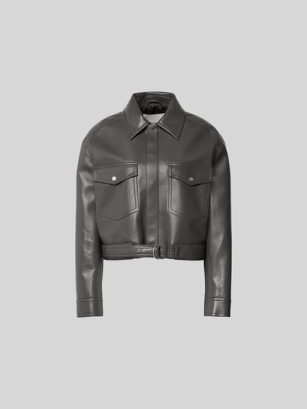 Cropped jack in leerlook Shop The Look MANNEQUINE