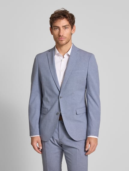 s.Oliver BLACK LABEL Slim Fit Sakko aus Viskose-Mix mit Leinen-Anteil Hellblau 4