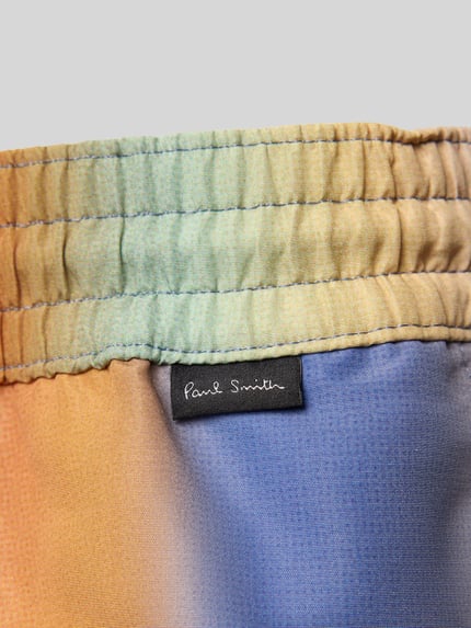 Paul Smith Badehose mit seitlichen Eingrifftaschen und Label-Detail Orange 2