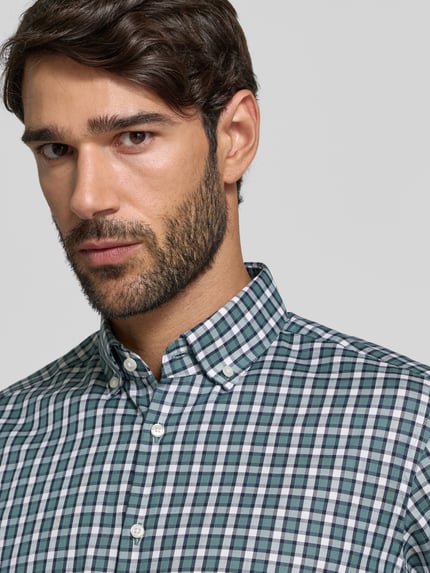 Jake*s Koszula biznesowa o kroju regular fit z bawełny Trzcinowy 3