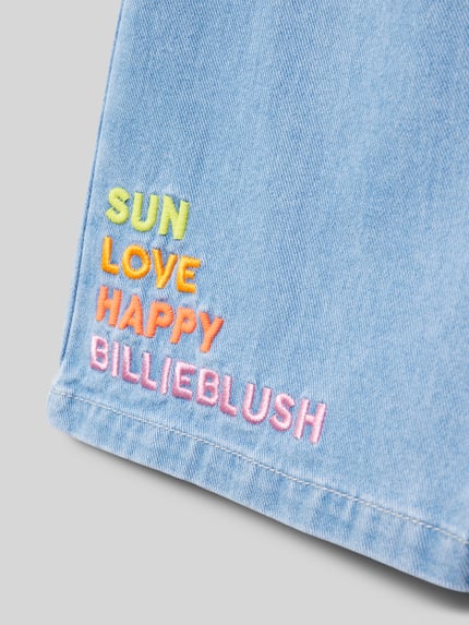 BILLIEBLUSH Jeans mit Bundfalten Hellblau 2