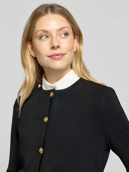 Lauren Ralph Lauren Regular Fit Kurzblazer mit goldfarbenen Zierknöpfen Black 3