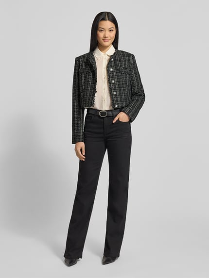 GUESS Blazer mit Rundhalsausschnitt Modell 'SANDRA' Black 1