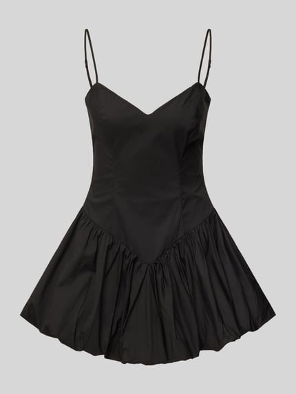 Bardot Cocktailkleid mit V-Ausschnitt Modell 'LISSETT' Black 2