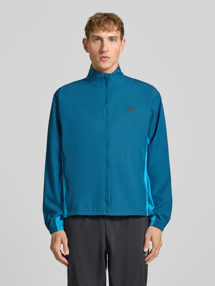 New Balance Trainingsjacke mit seitlichen Reißverschlusstaschen Petrol 4