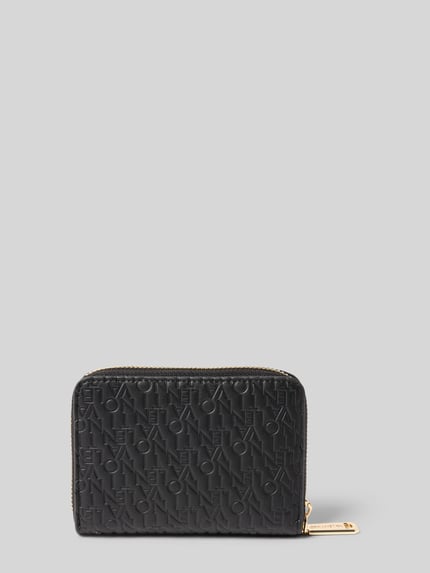 Valentino Bags Portemonnaie mit Logo-Applikation Modell 'Falak' Black 2