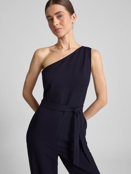 COMMA Jumpsuit mit Bindegürtel Marine 3